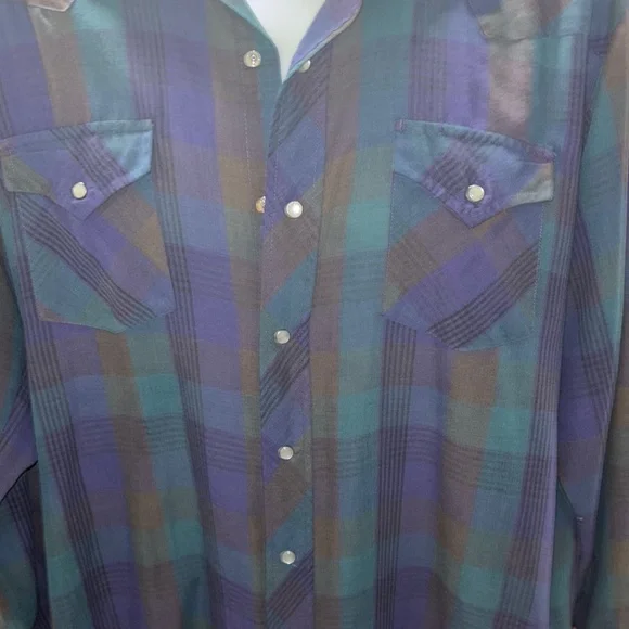 Northern Plains Men's Western Shirt with Pearl Snaps - Picture 1 of 6
